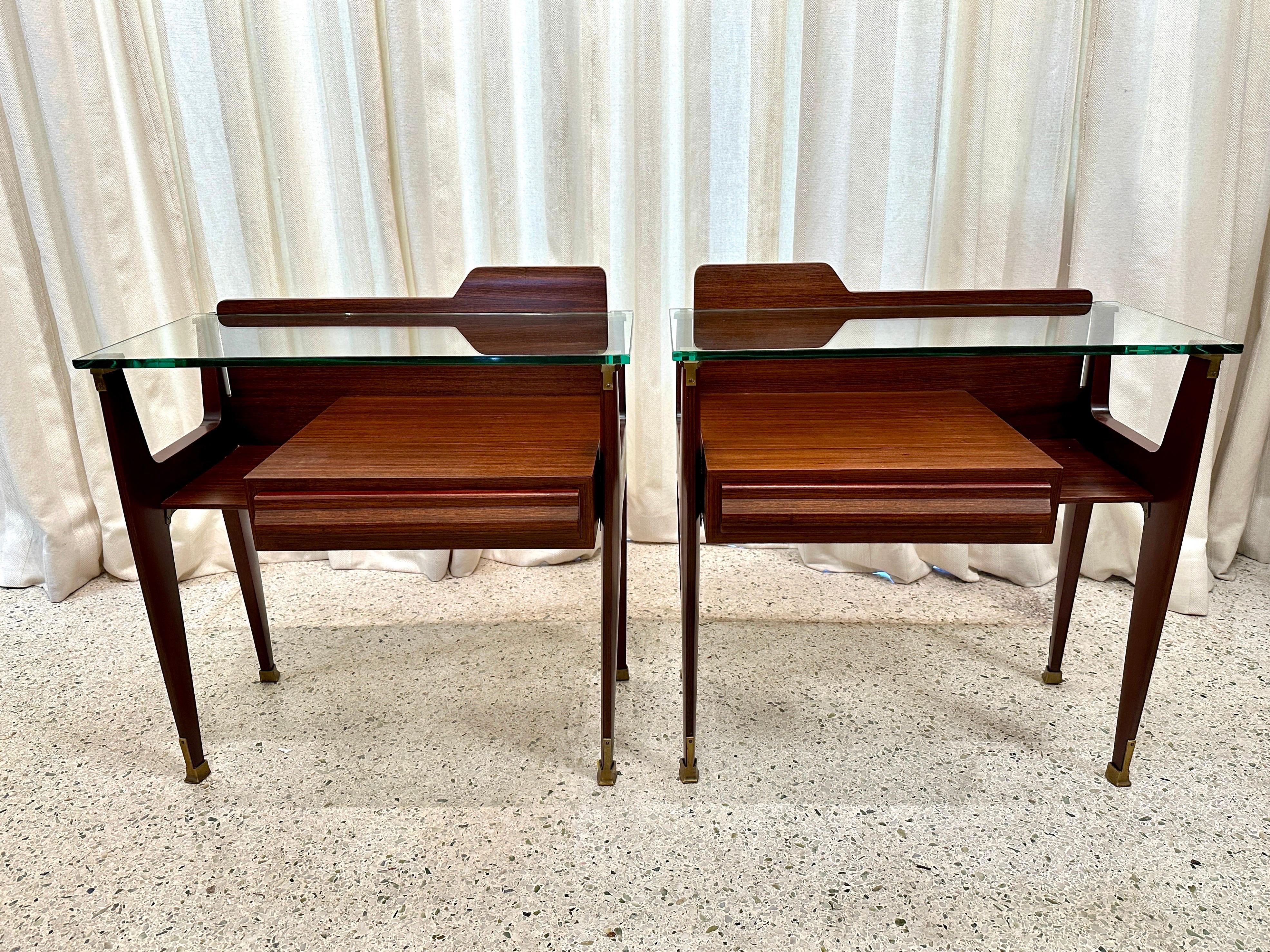 Mid-Century Italian Side-Tables/ Night Stands, PAIR For Sale 6