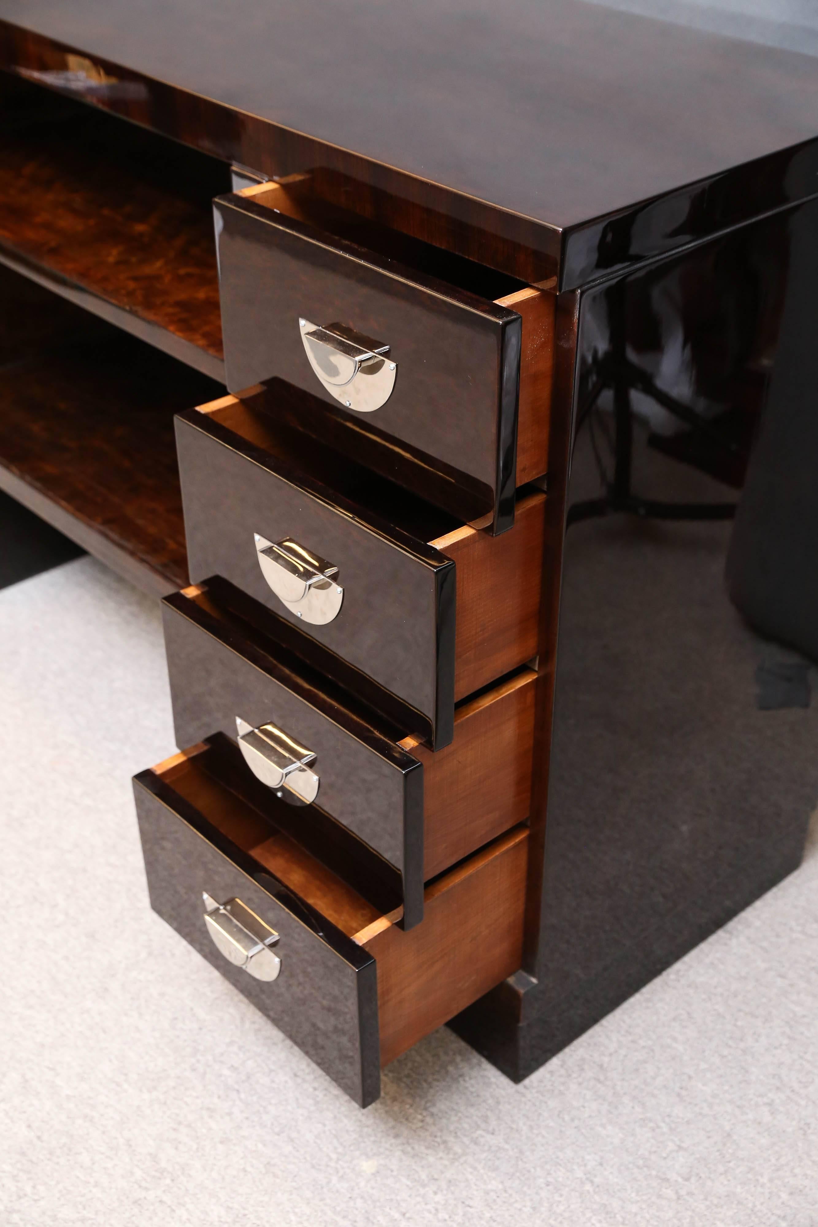 Midcentury Italian Sideboard or Book Case in Walnut 3