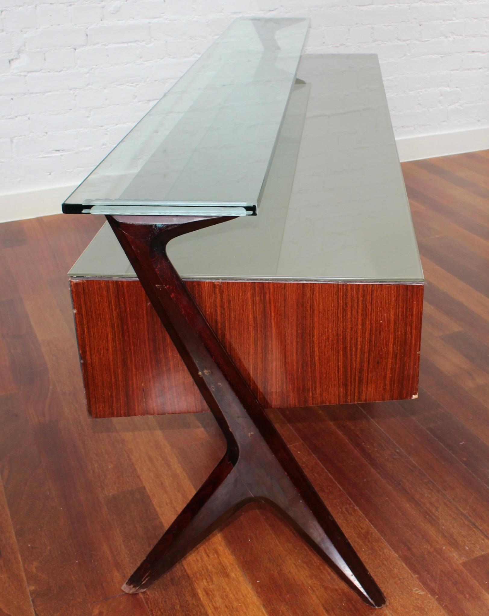 Wood Mid-Century Italian Sideboard by Vittorio Dassi (circa 1950s) For Sale