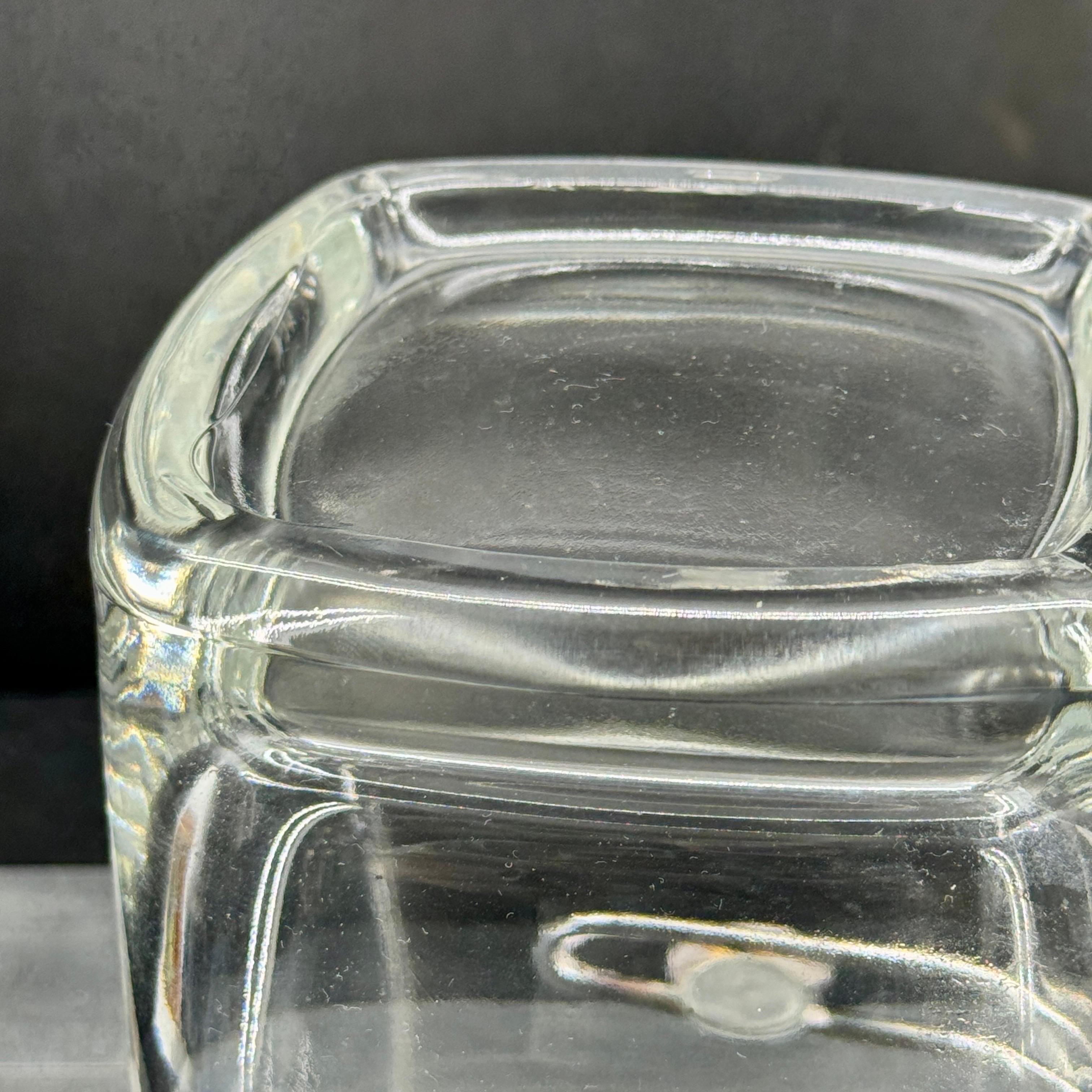 Mid-Century Italian Silver and Glass Ice Bucket by Luigi Bormioli. 9