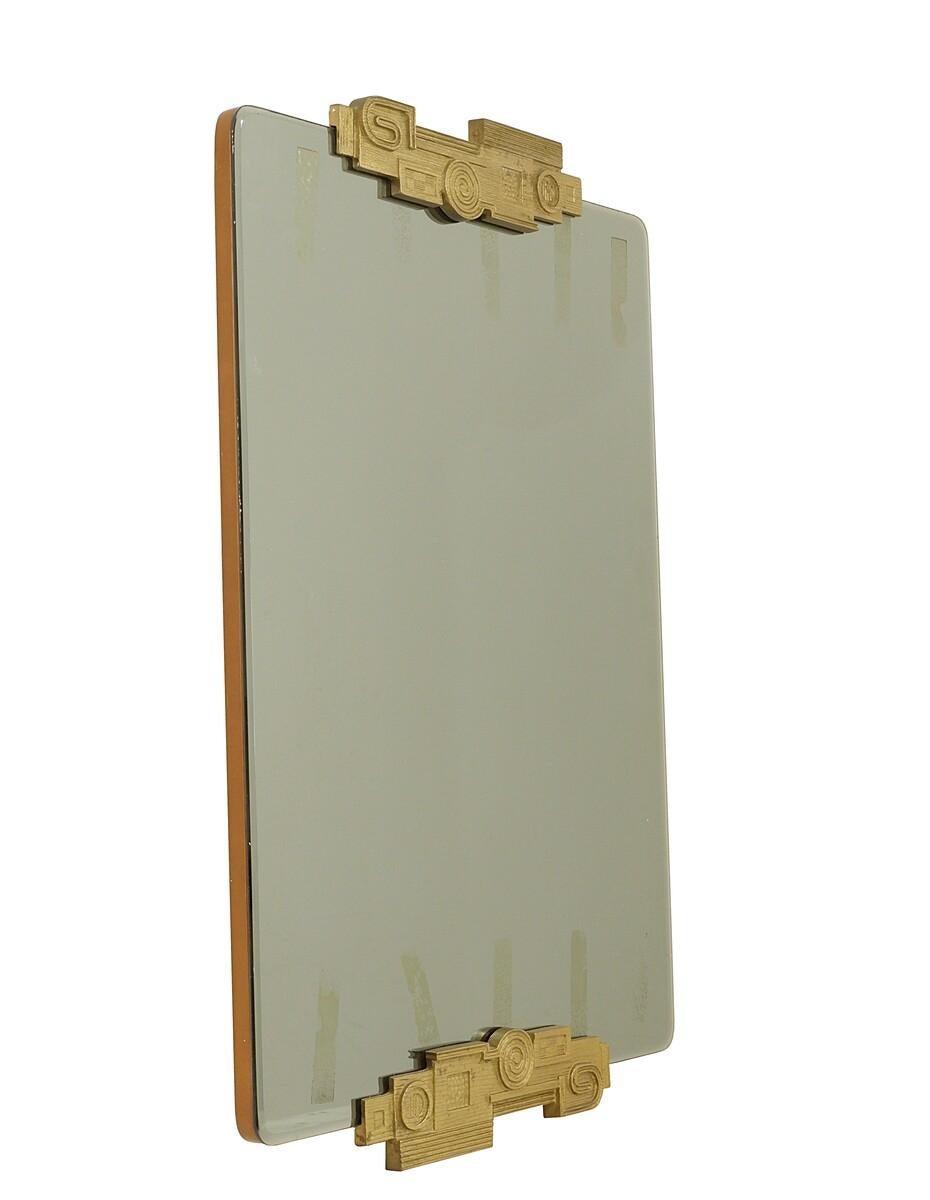 Mid-Century Italian Smoked Grey Mirror by Luciano Frigerio, 1970s For Sale 2