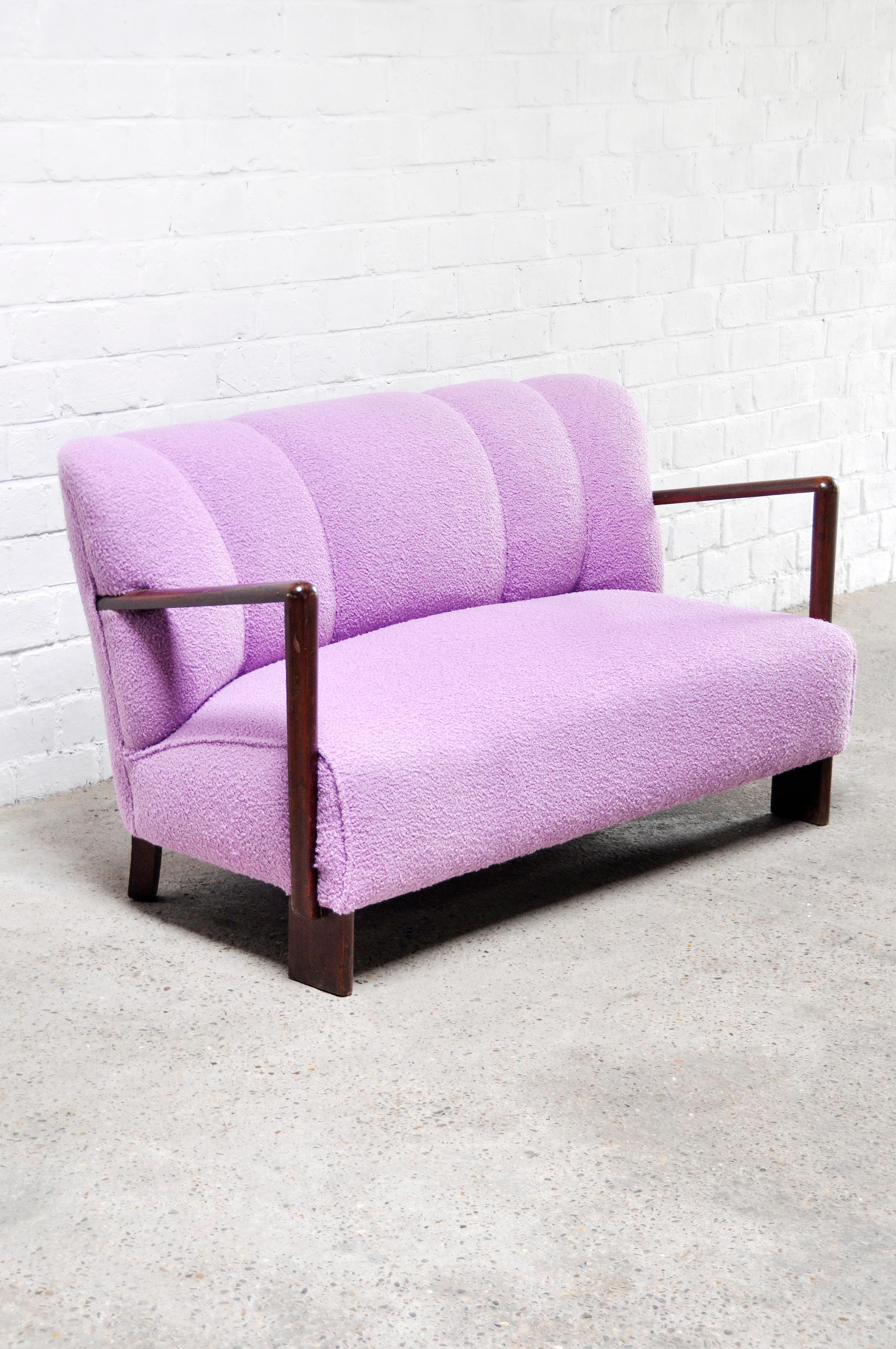 purple wool sofas