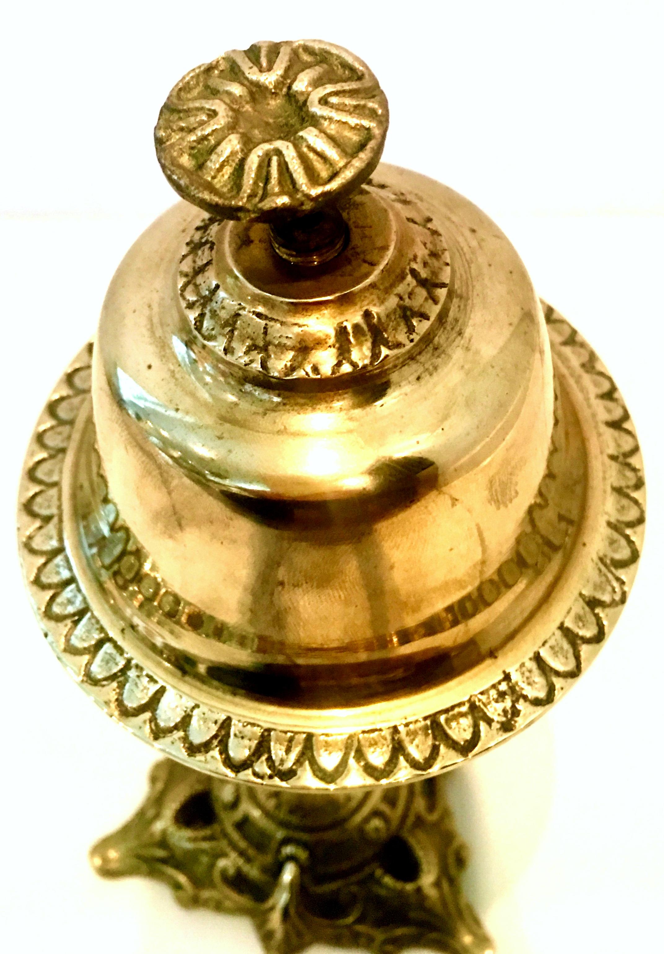 Mid-Century Italian Solid Brass Hotel Service Bell 6