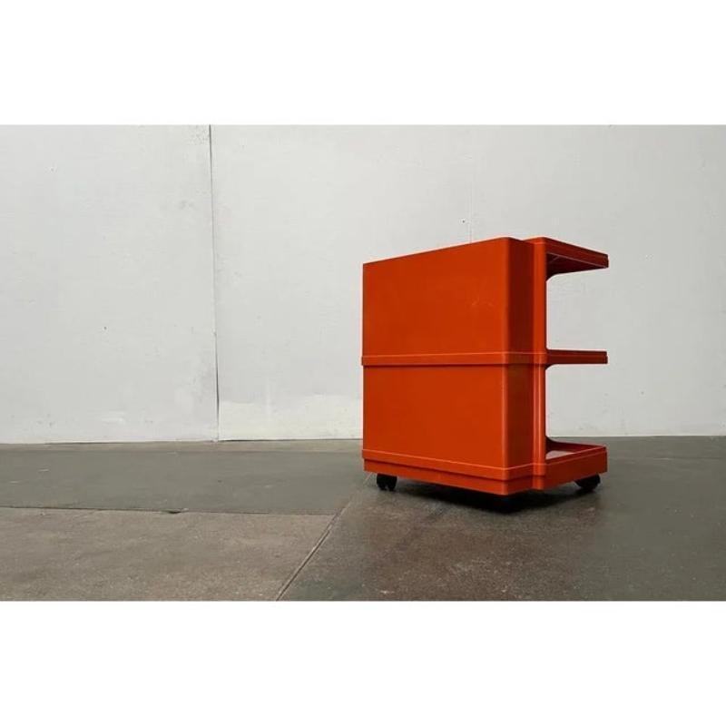 Mid-Century Italian Space Age Bar Trolley or Side Table by Giovanni Pelis, 1960s In Excellent Condition For Sale In Hamburg, DE