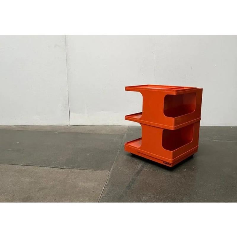 Plastic Mid-Century Italian Space Age Bar Trolley or Side Table by Giovanni Pelis, 1960s For Sale