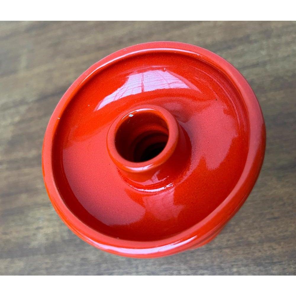 Portacandele in ceramica A Space Age, anni '60, Italia, metà secolo in vendita 3