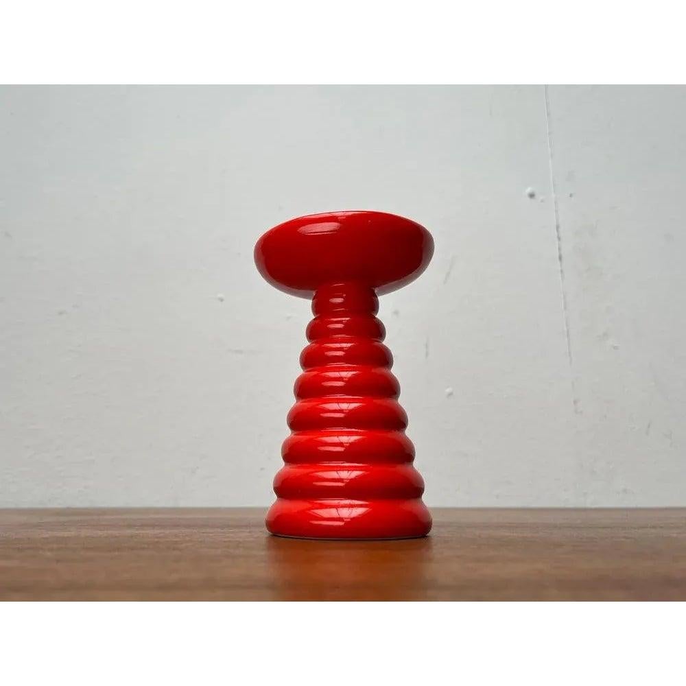 Italiano Portacandele in ceramica A Space Age, anni '60, Italia, metà secolo in vendita