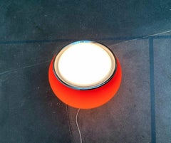 Mid-Century Modern Italian Orange Space Age Clan Floor Lamp from Guzzini, 1960s