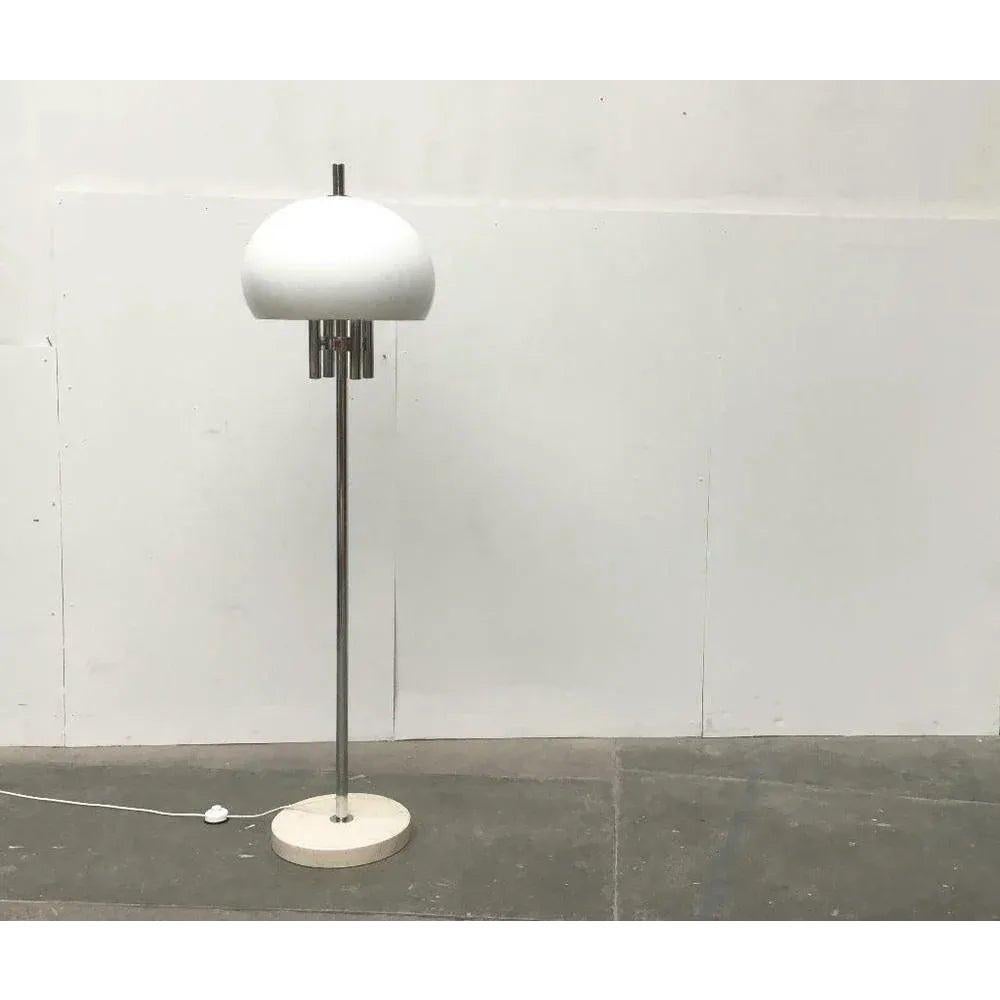 Lampada da terra A Space Age italiana di metà secolo con base in pietra, anni '60 in vendita 5