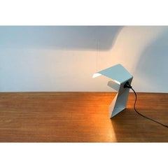 Mid-Century Italian Space Age Minimalist Tole Table Lamp by G. Grego, 1960s