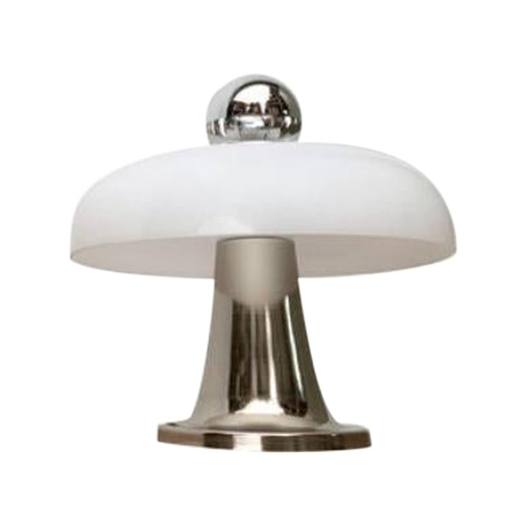 Lampada da tavolo a fungo dell'era spaziale italiana di metà secolo, anni '60