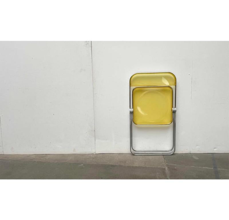 Silla plegable italiana de mediados de siglo Space Age Plia de Giancarlo Piretti, años 60 Moderno de mediados de siglo en venta