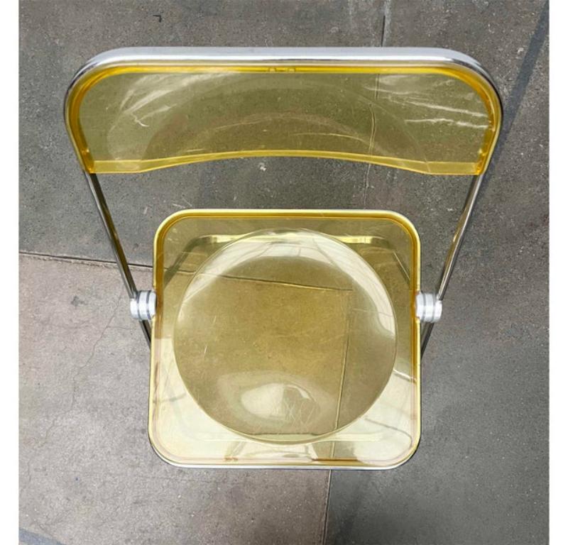 Silla plegable italiana de mediados de siglo Space Age Plia de Giancarlo Piretti, años 60 Italiano en venta