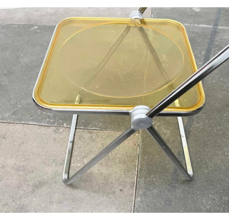 Silla plegable italiana de mediados de siglo Space Age Plia de Giancarlo Piretti, años 60 en venta 1