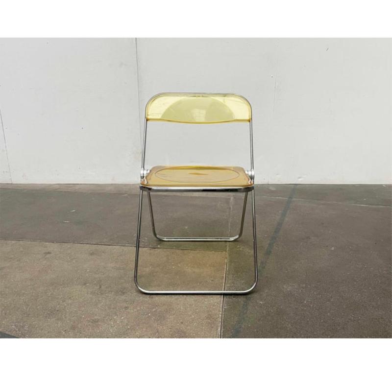 Silla plegable italiana de mediados de siglo Space Age Plia de Giancarlo Piretti, años 60 en venta 2