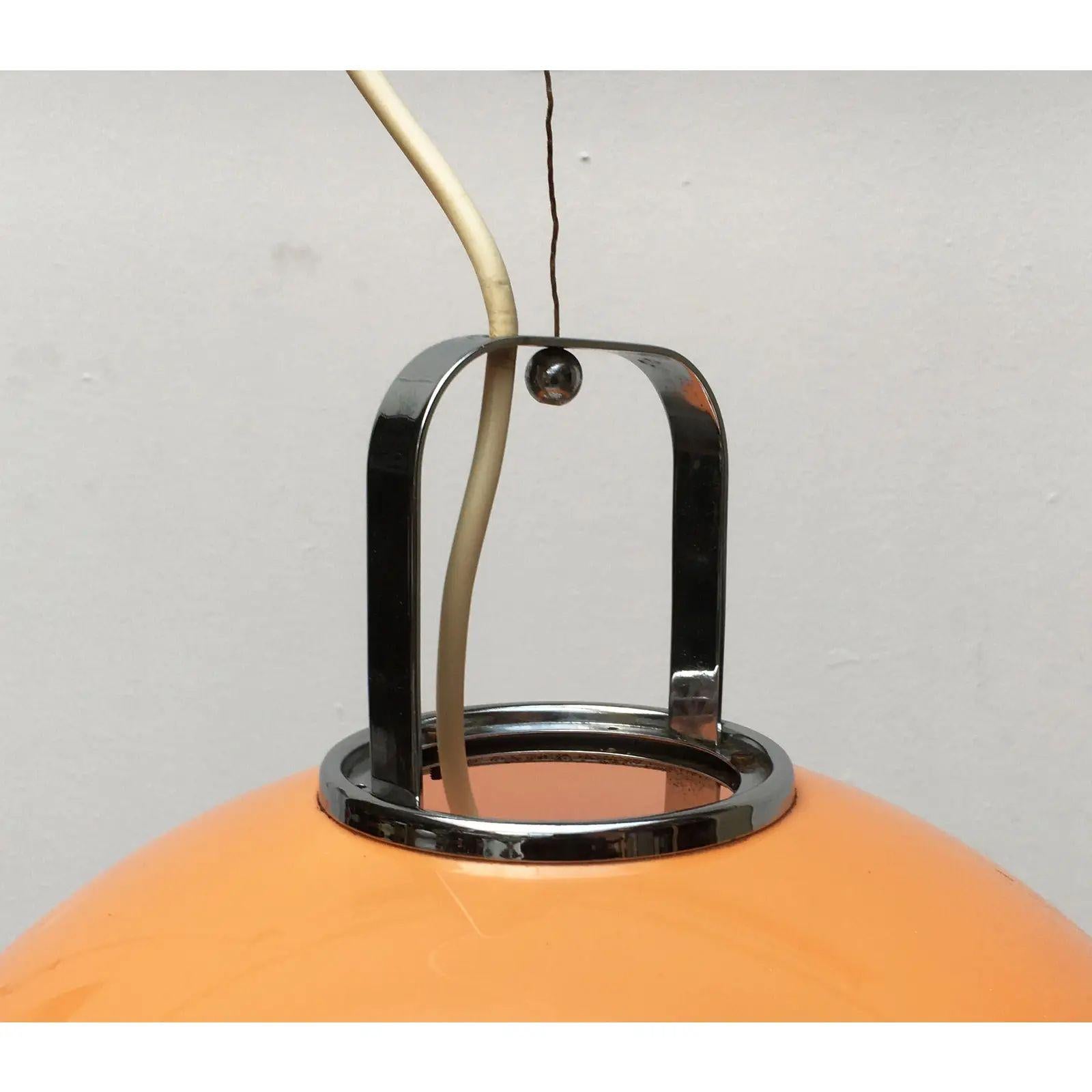 Metallo Lampada a sospensione Zurigo A Space Age di Luigi Massoni, 1960 in vendita