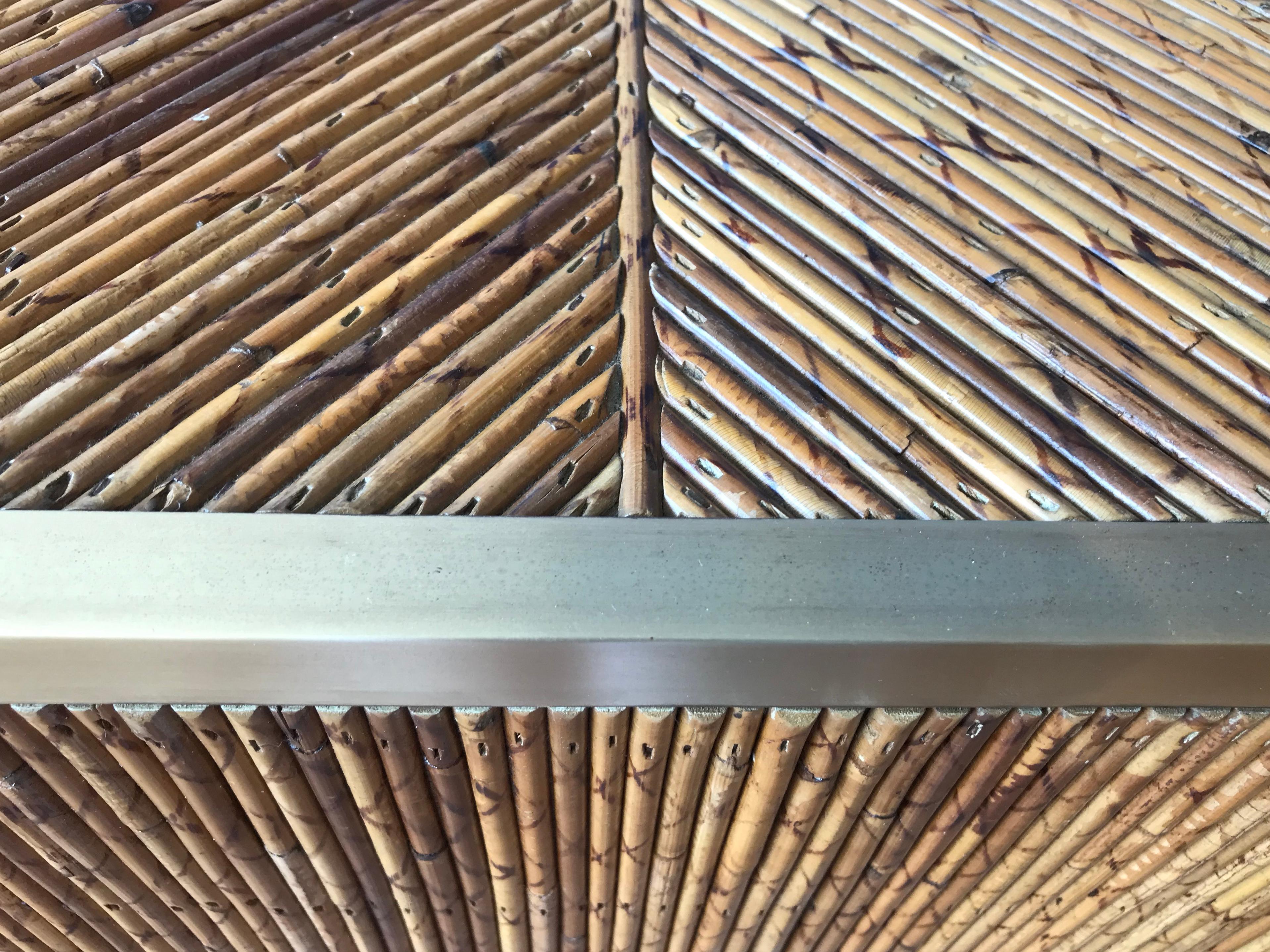 Mid Century Italian Stick Rattan Dresser 6