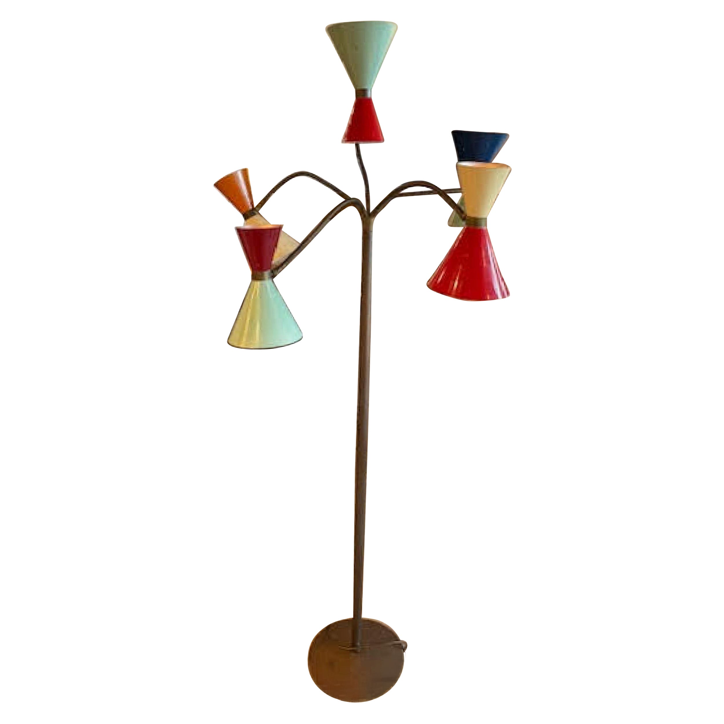 Mid-Century Italian Stilnova Floor lamp For Sale