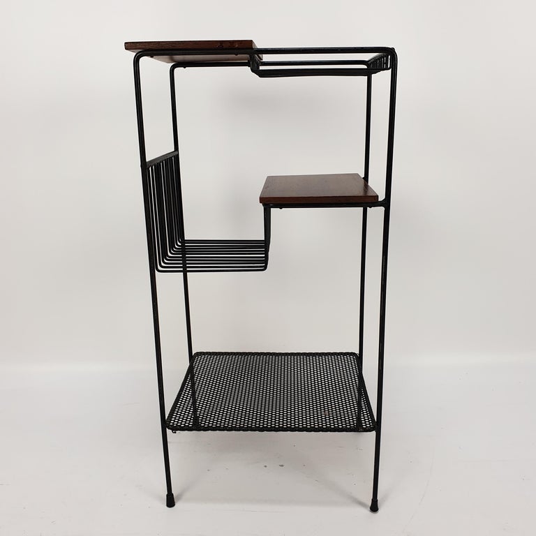 Mid Century Italian Storage Rack with Teak and Metal, 1950s For Sale at ...