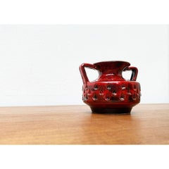 Mid-Century Italian Strawberry Pottery Vase by Fratelli Fanciullacci, 1960s