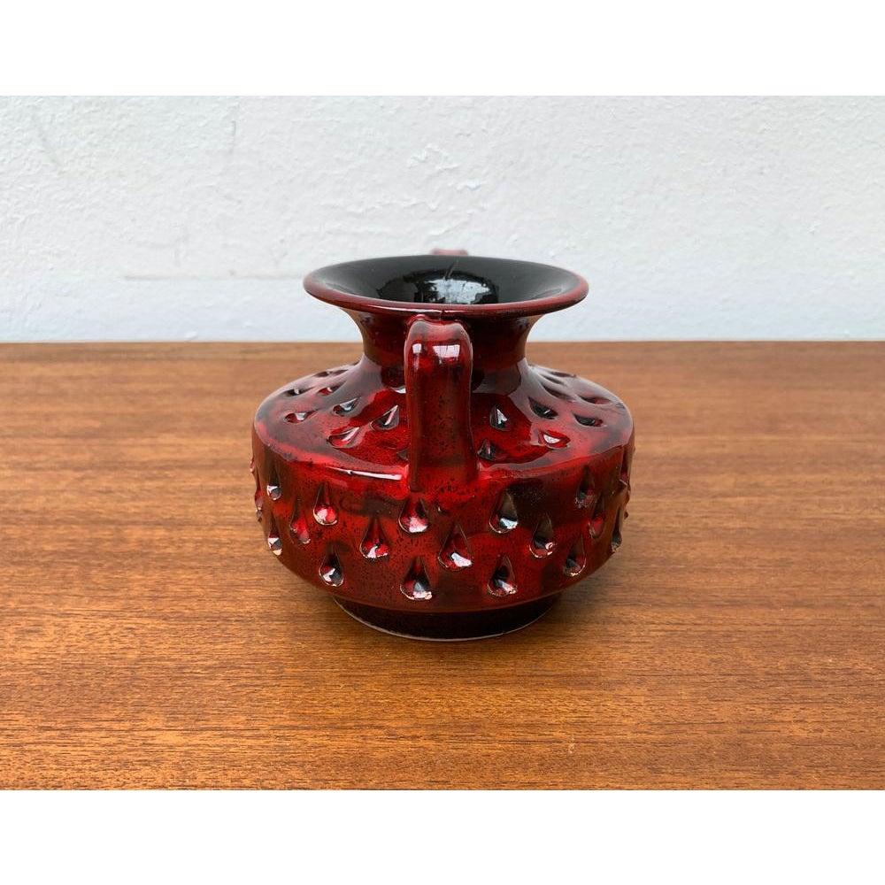 20ième siècle Vase italien en poterie de fraise du milieu du siècle dernier par Fratelli Fanciullacci, années 1960 en vente