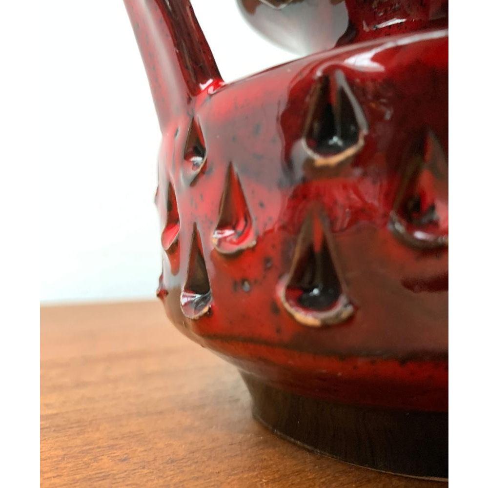 Vase italien en poterie de fraise du milieu du siècle dernier par Fratelli Fanciullacci, années 1960 en vente 3