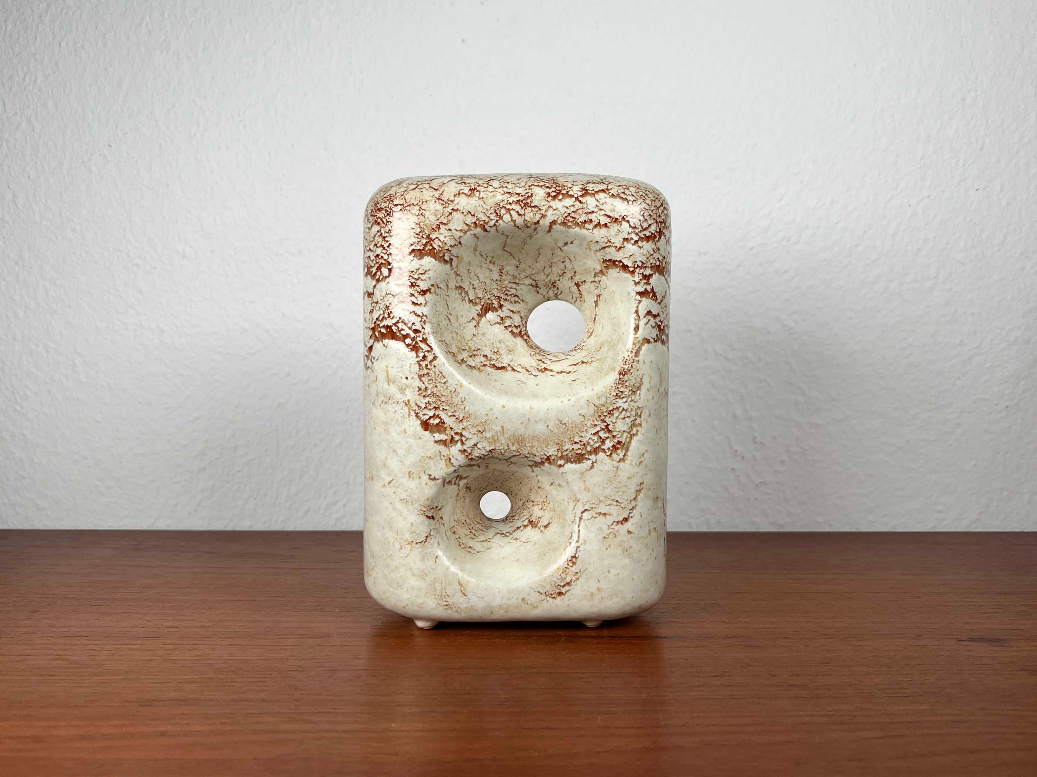 Mid-Century Italian Studio Pottery Vase by Roberto Rigon for Bertoncello, 1960s For Sale 6