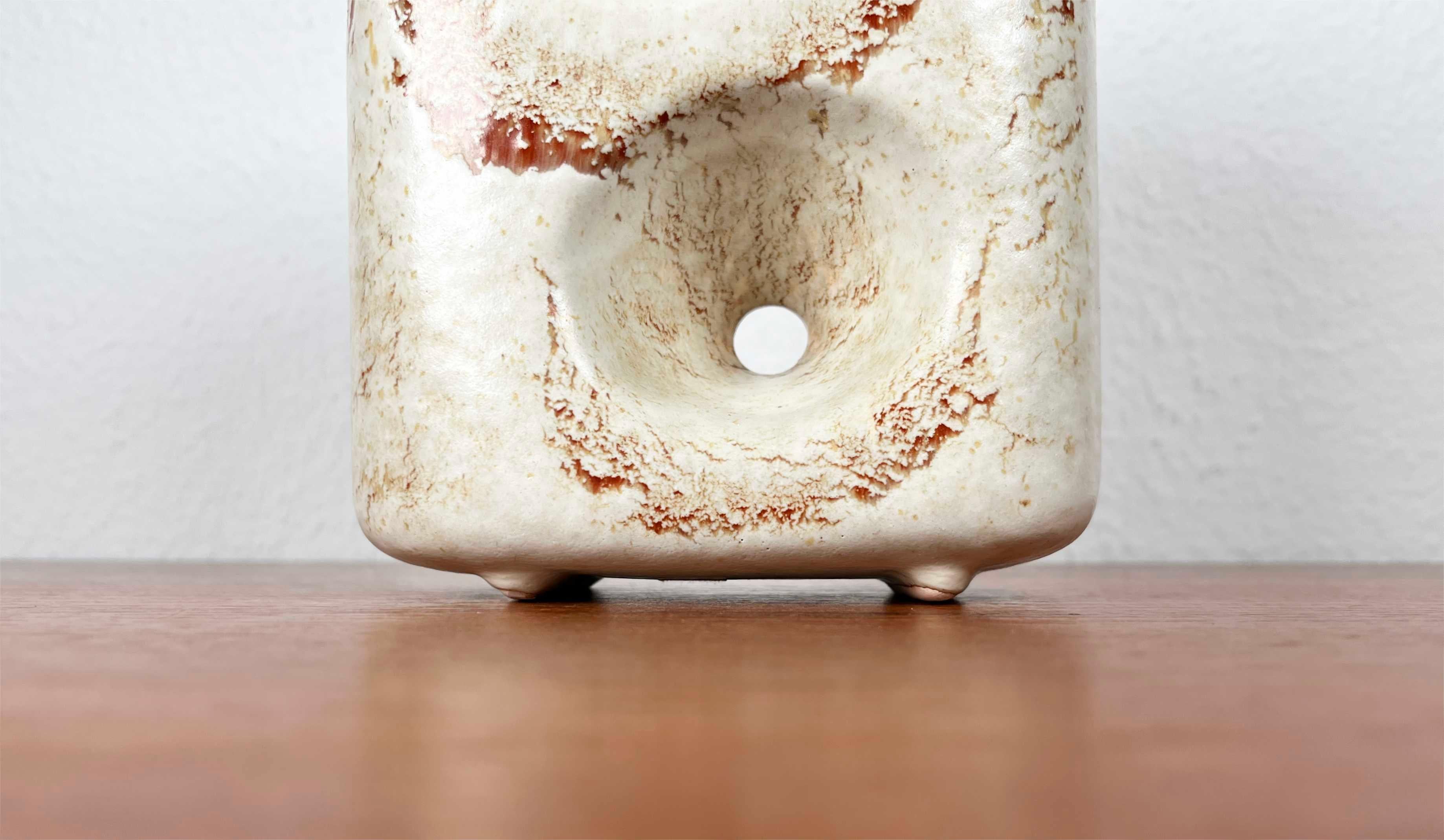 Mid-Century Italian Studio Pottery Vase by Roberto Rigon for Bertoncello, 1960s For Sale 4