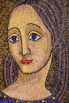 Midcentury Italian Style Mosaic Art Panel