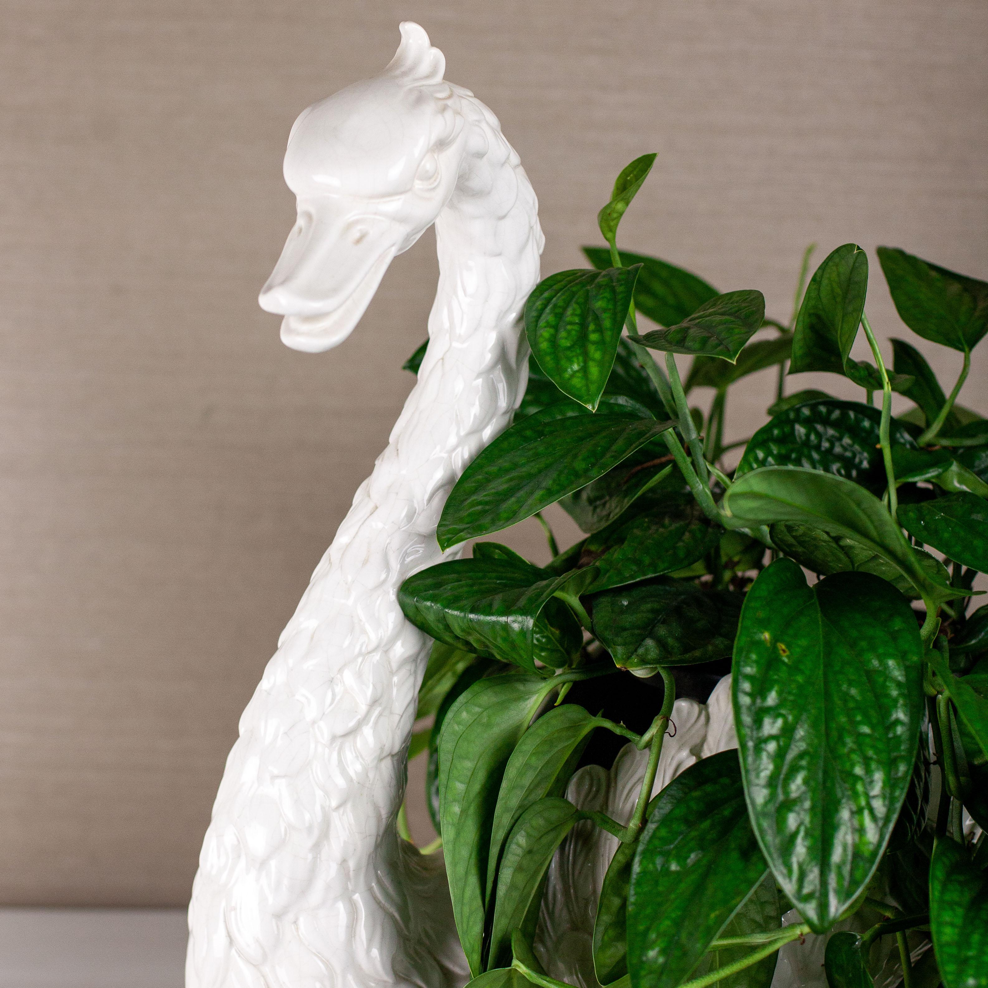 20th Century Mid-Century Italian Swan Jardinier For Sale