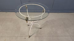 Mid century italian swan side table, 1970s