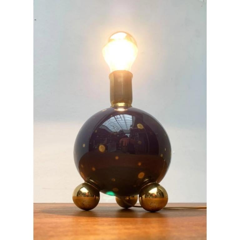 Metal Mid-Century Italian Table Lamp, 1950s For Sale