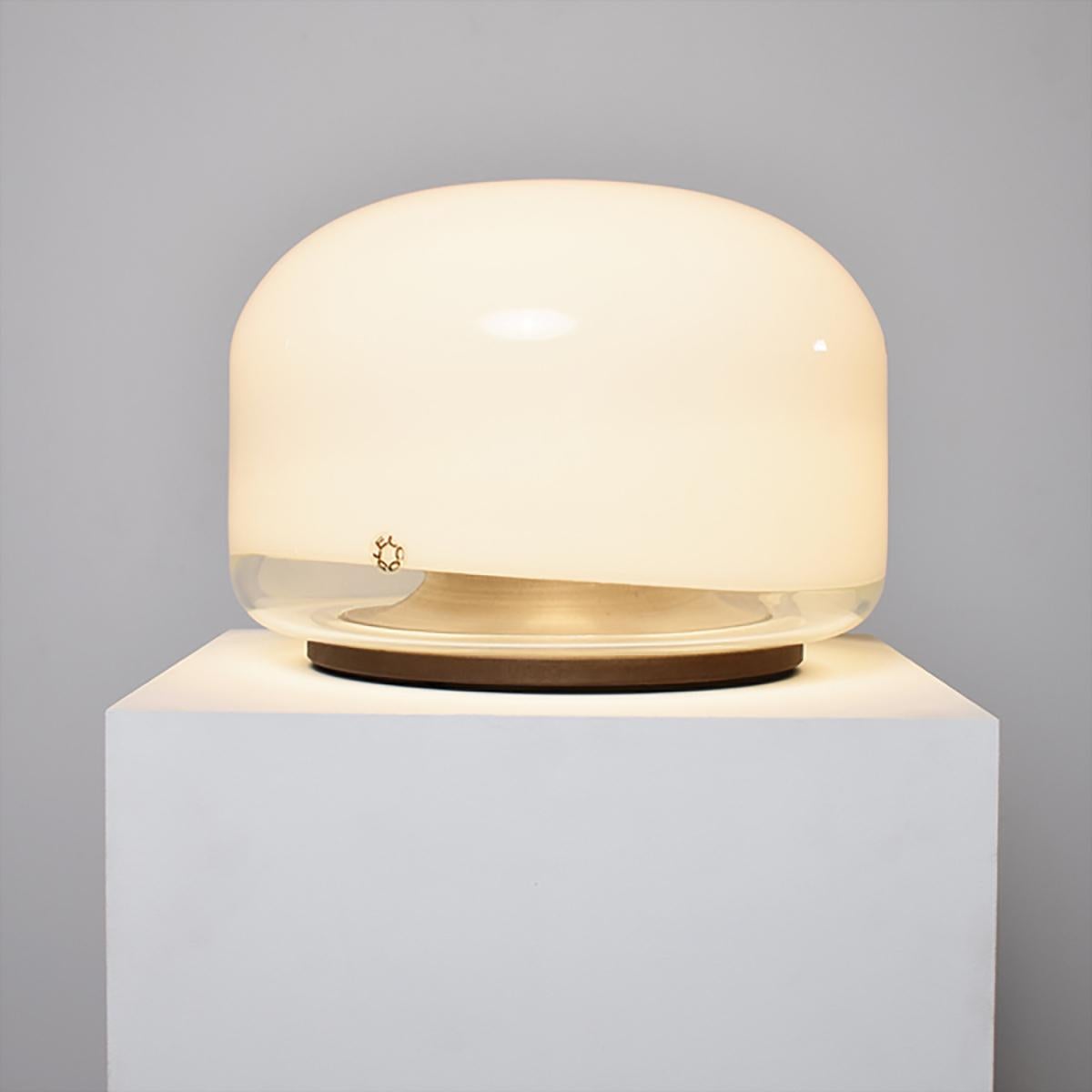 20th Century Mid Century Italian Table Lamp By Roberto Pamio, Medusa, Leucos, Italy, 1970s For Sale