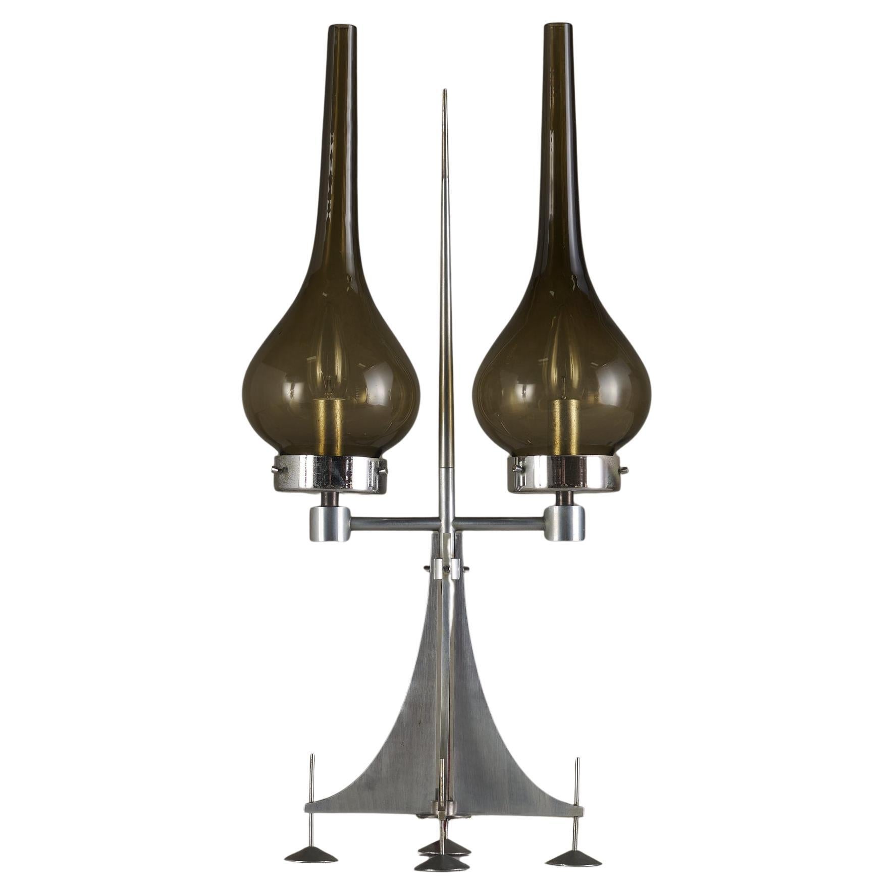 Lampe de table italienne du milieu du siècle