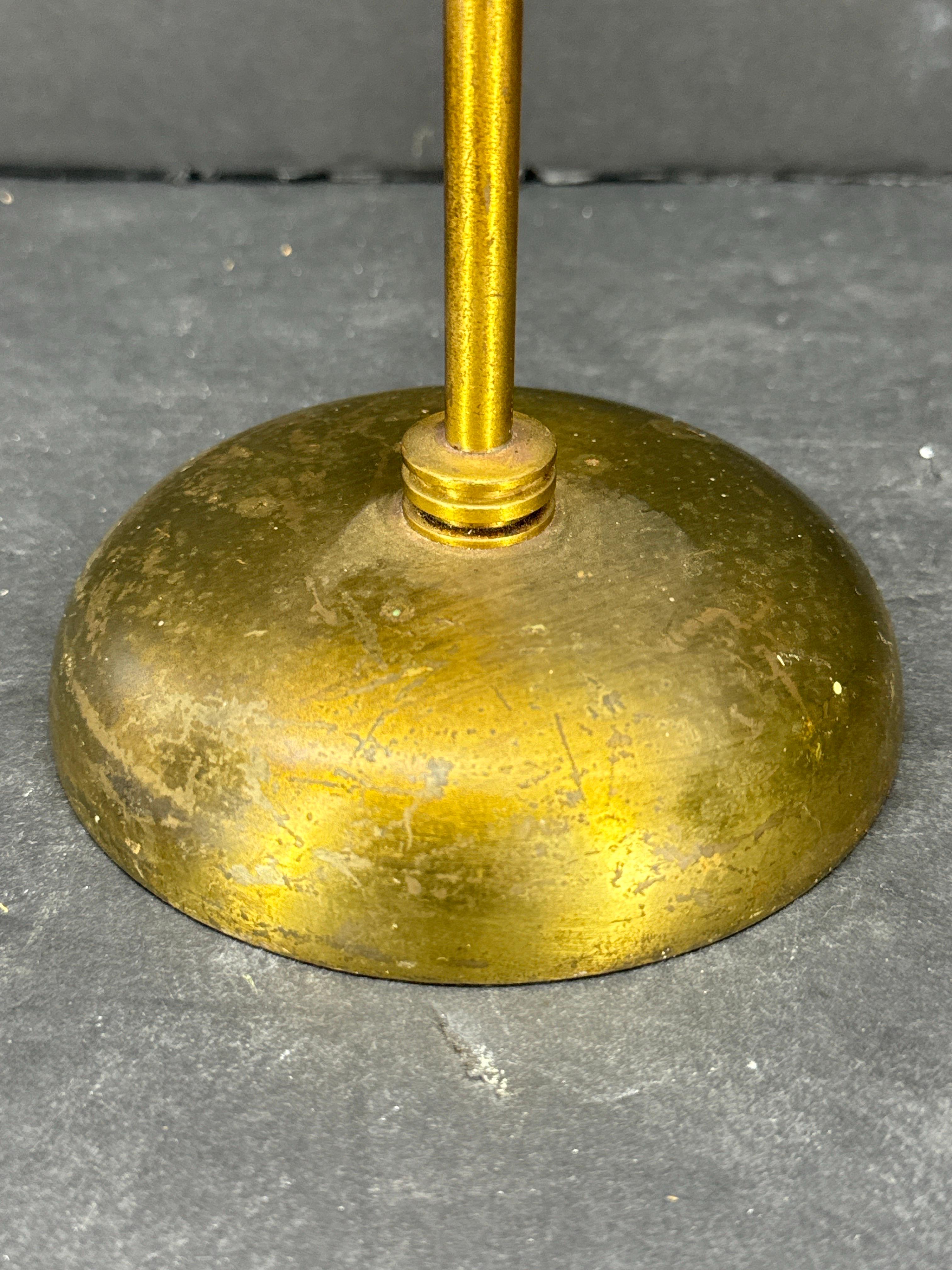 Mid-Century Modern Mid-Century Italian Tall Bronzed Table Display Stand Signage For Sale