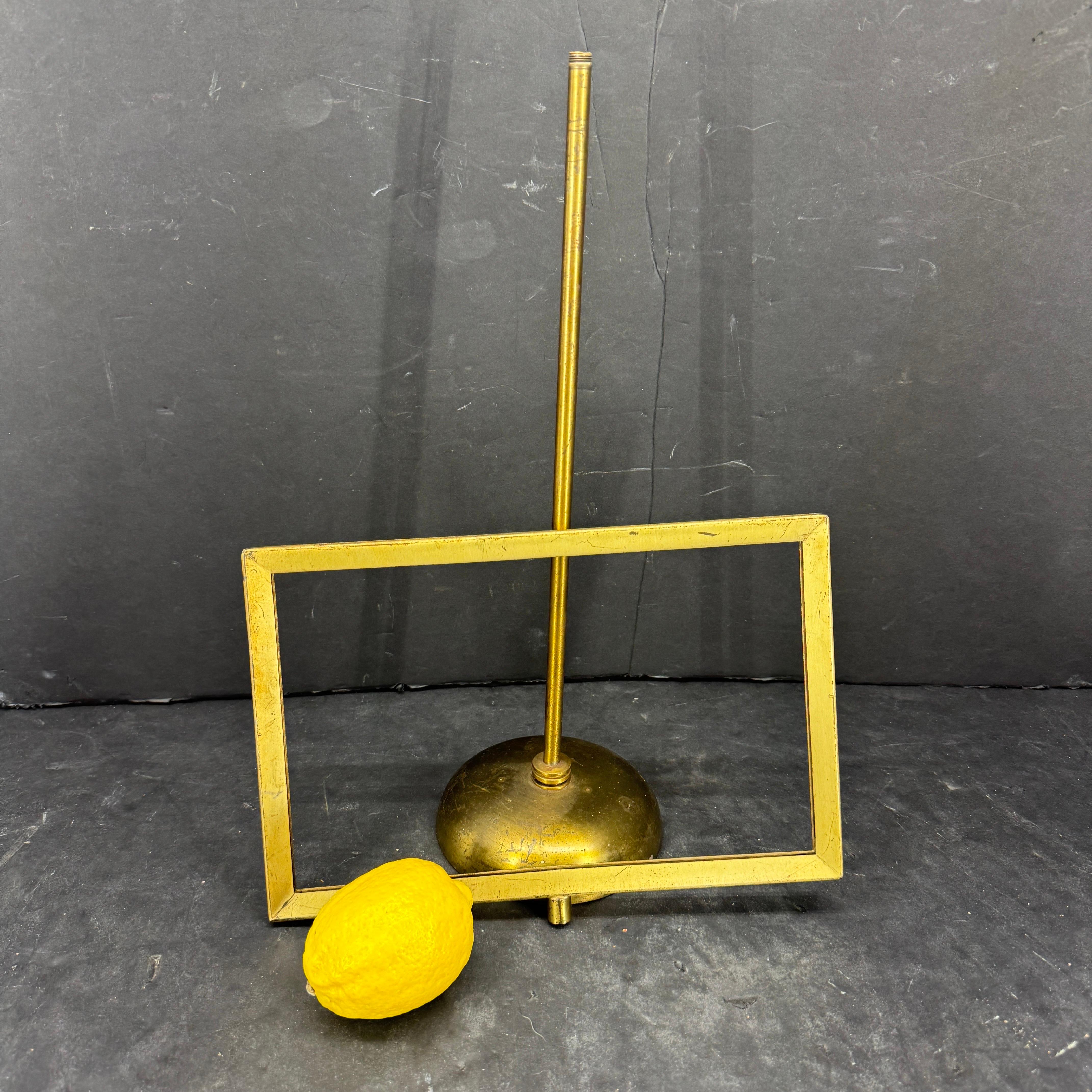 Mid-Century Italian Tall Bronzed Table Display Stand Signage In Good Condition For Sale In Haddonfield, NJ