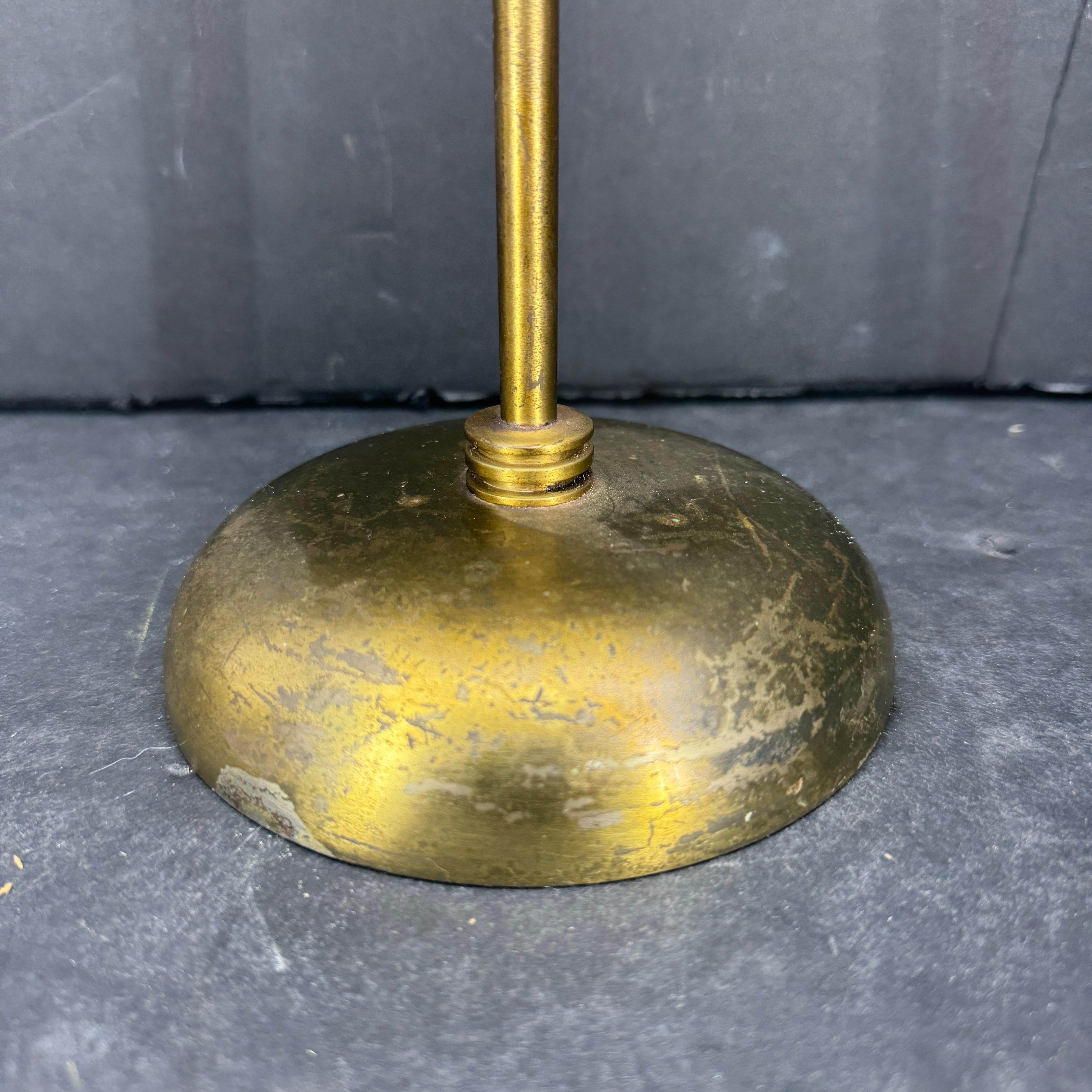 20th Century Mid-Century Italian Tall Bronzed Table Display Stand Signage For Sale