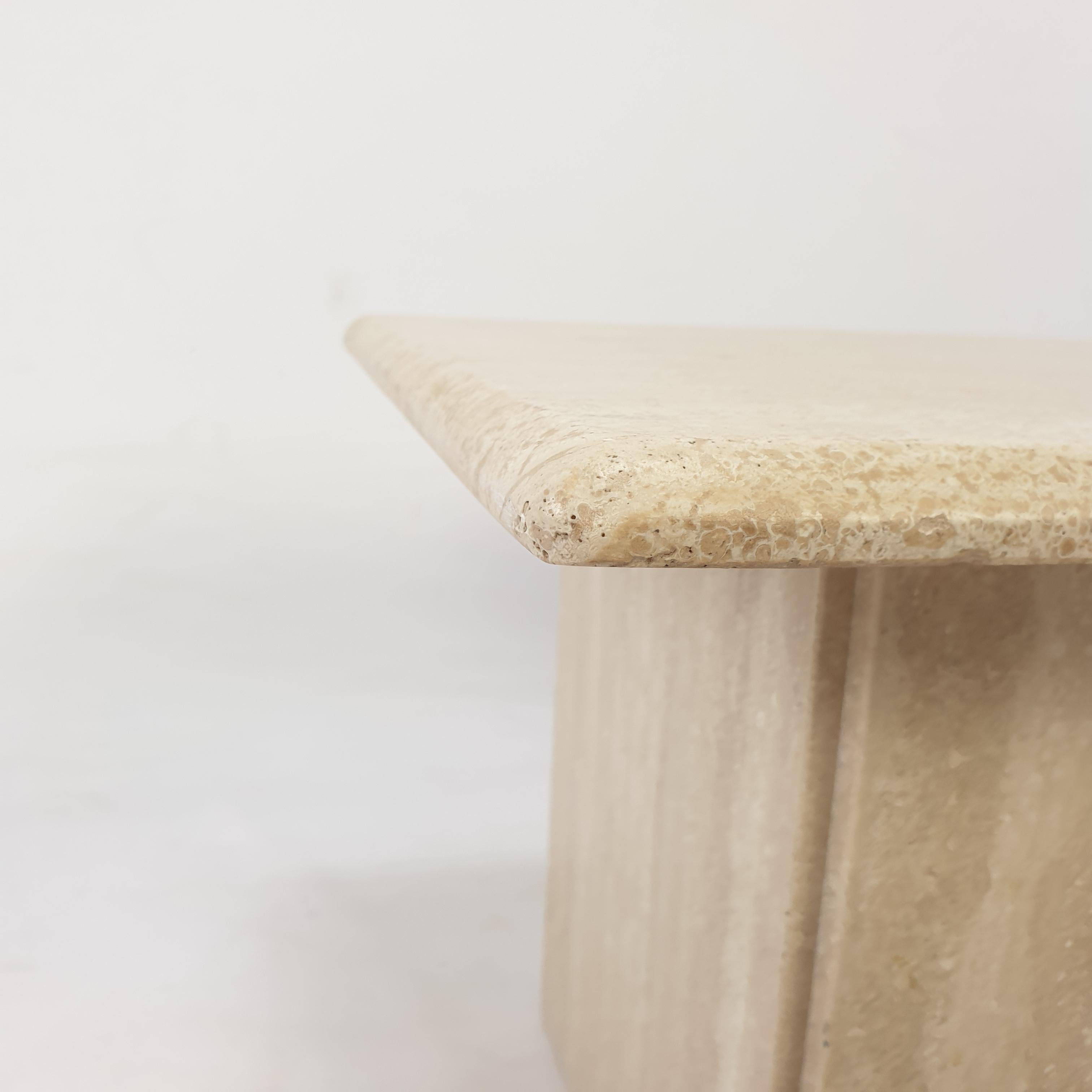 Mid-Century Italian Travertine Coffee Table, 1980s 6