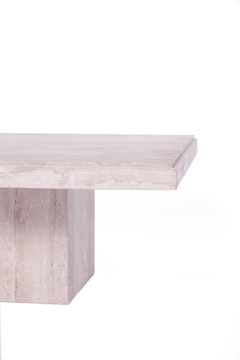 Mid-Century Modern Midcentury Italian Travertine Coffee Table