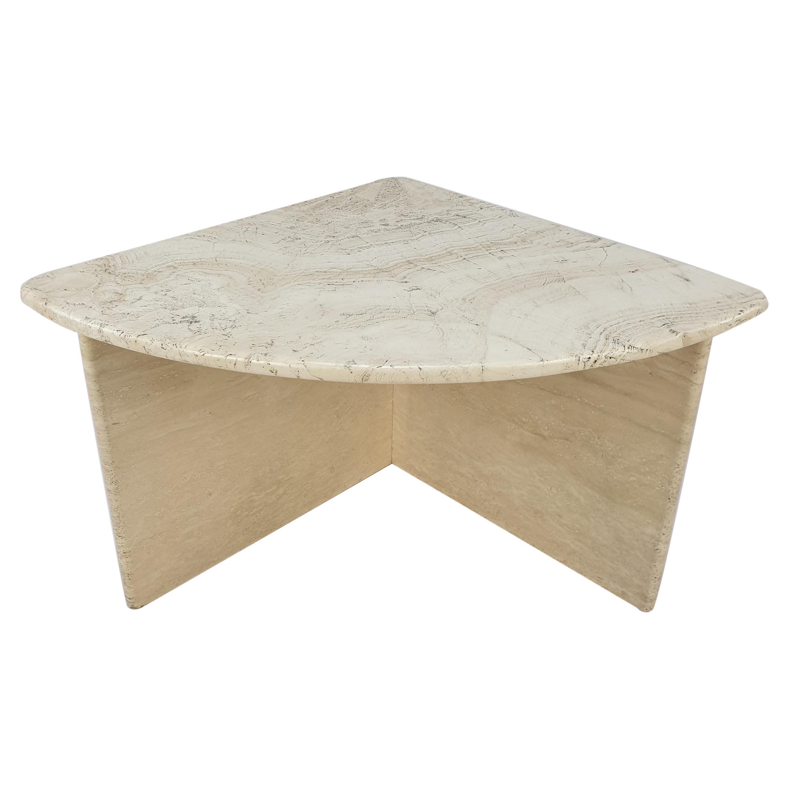 Mid-Century Italian Travertine Coffee Table Section 1, 1980s