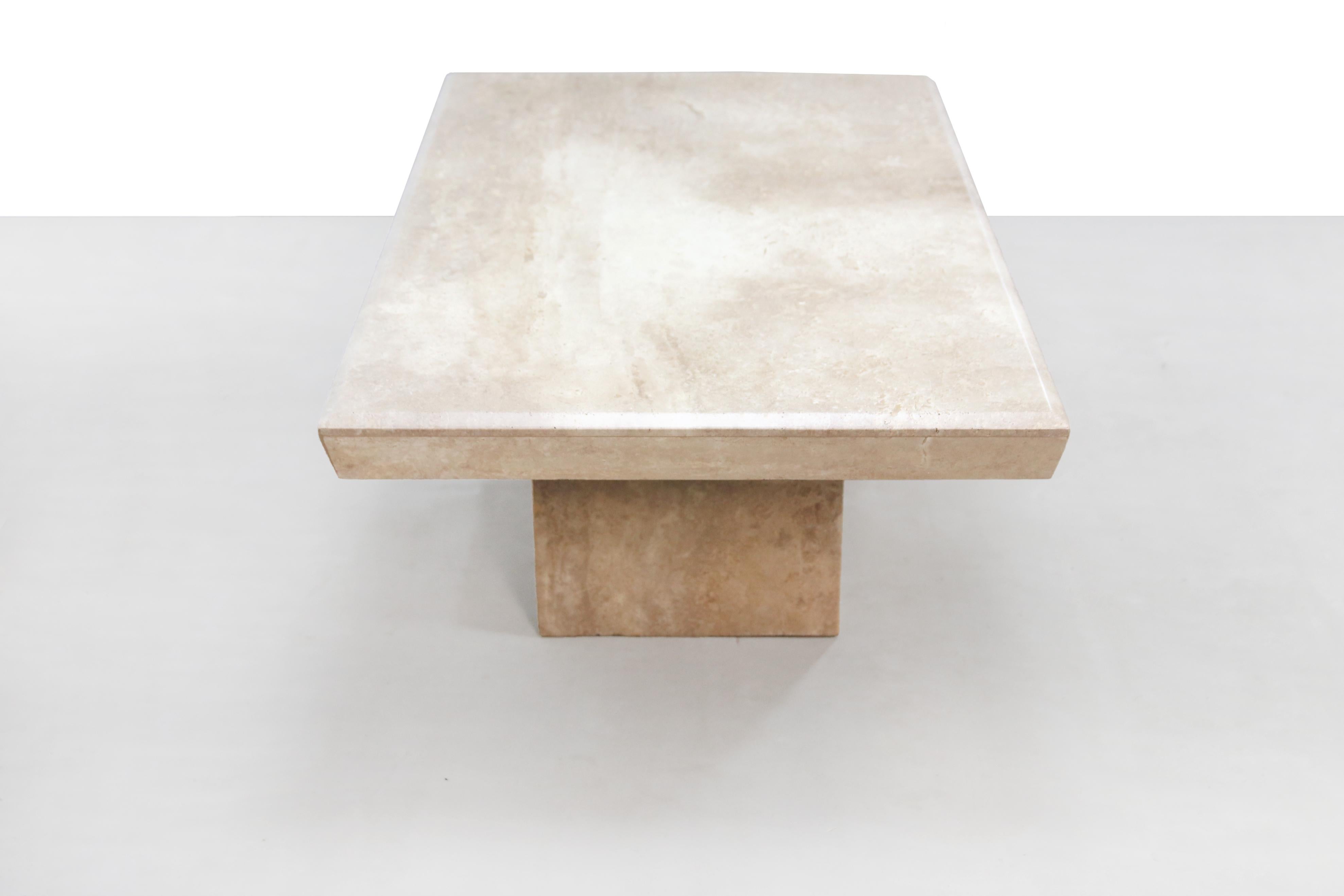 italian stone coffee table