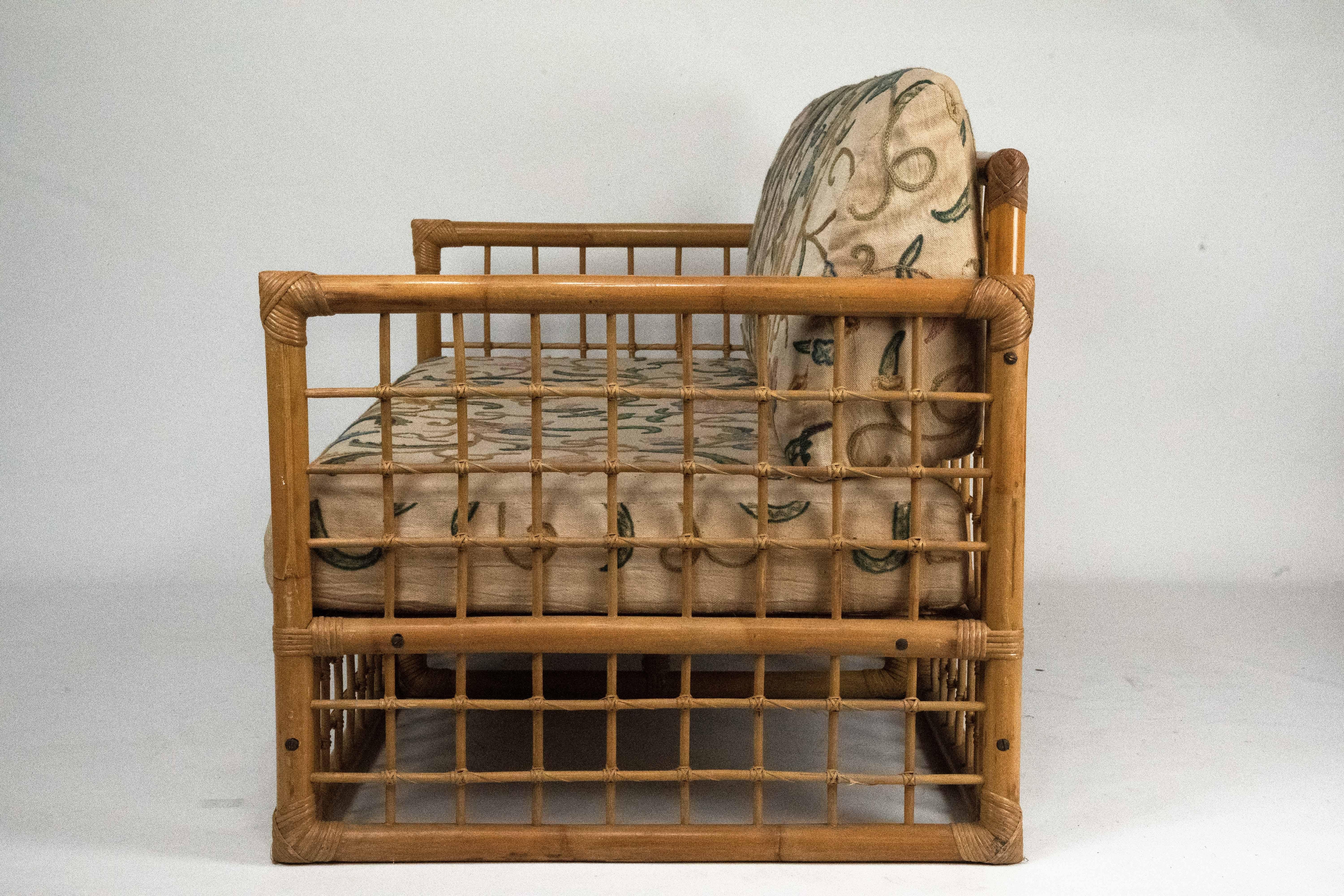 Italienischer Tropical-Chic-Liegesessel von Vivai del Sud, Rattan & Bambus, Mitte des Jahrhunderts, 19 im Angebot 7