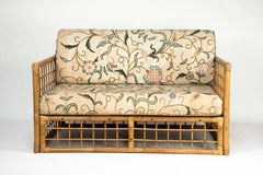 Mid-Century Italian Tropical Chic Loveseat by Vivai del Sud, Rattan & Bamboo, 19