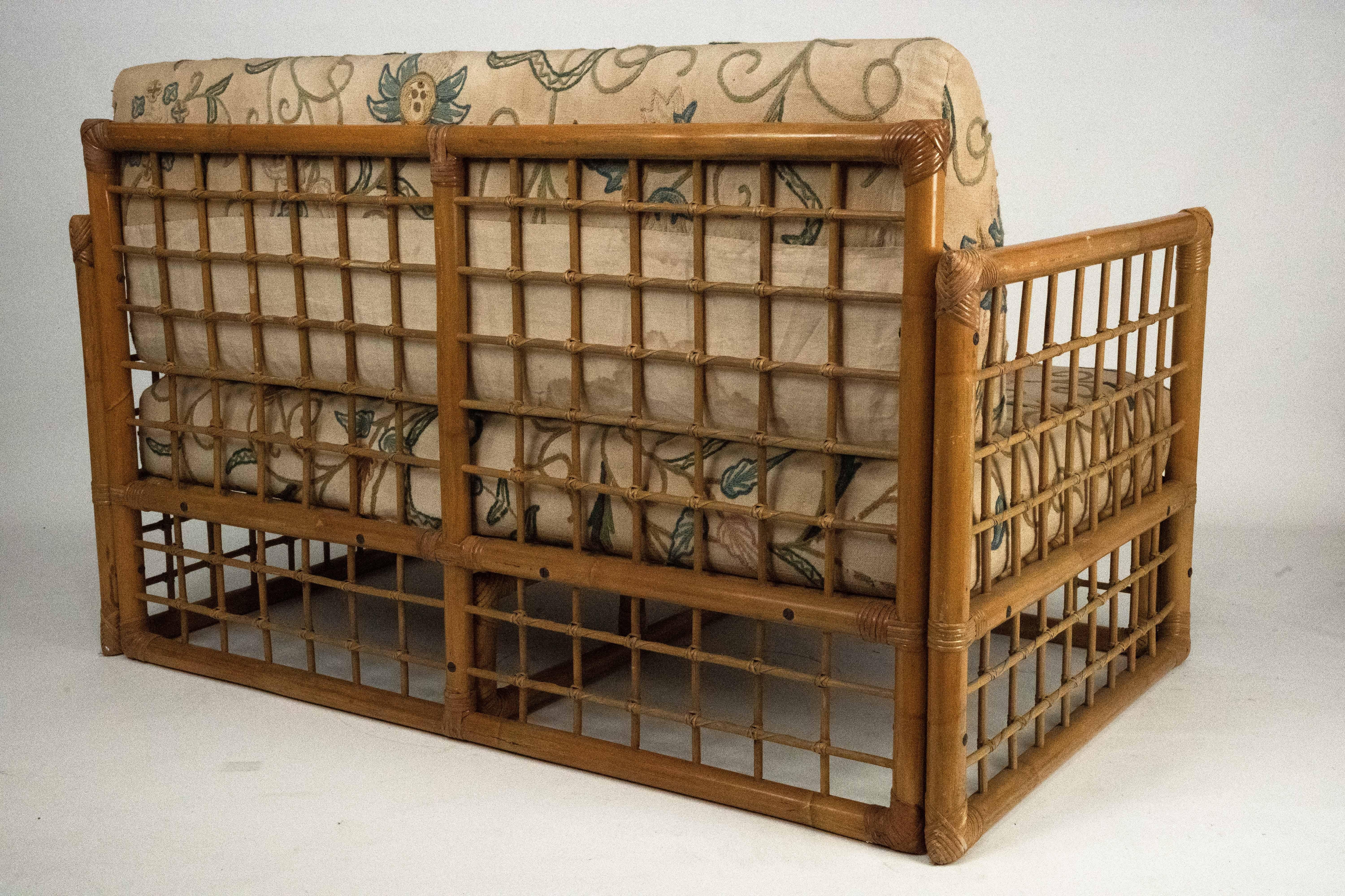 Italienischer Tropical-Chic-Liegesessel von Vivai del Sud, Rattan & Bambus, Mitte des Jahrhunderts, 19 im Angebot 2