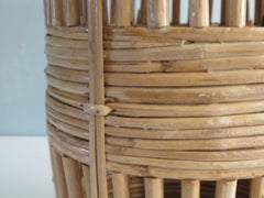 Mid century Italian umbrella holder in bamboo, rattan 1960