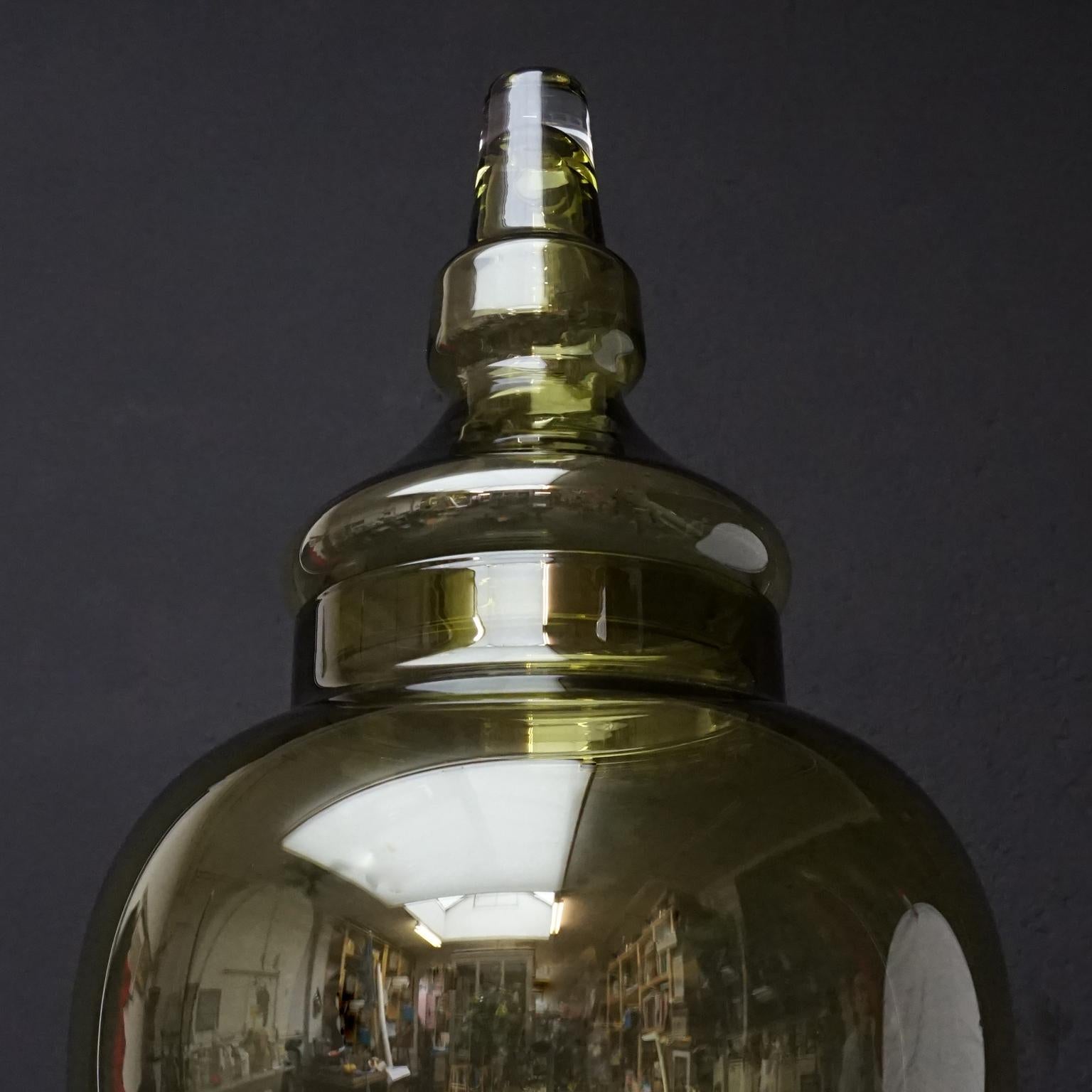 large glass apothecary jar