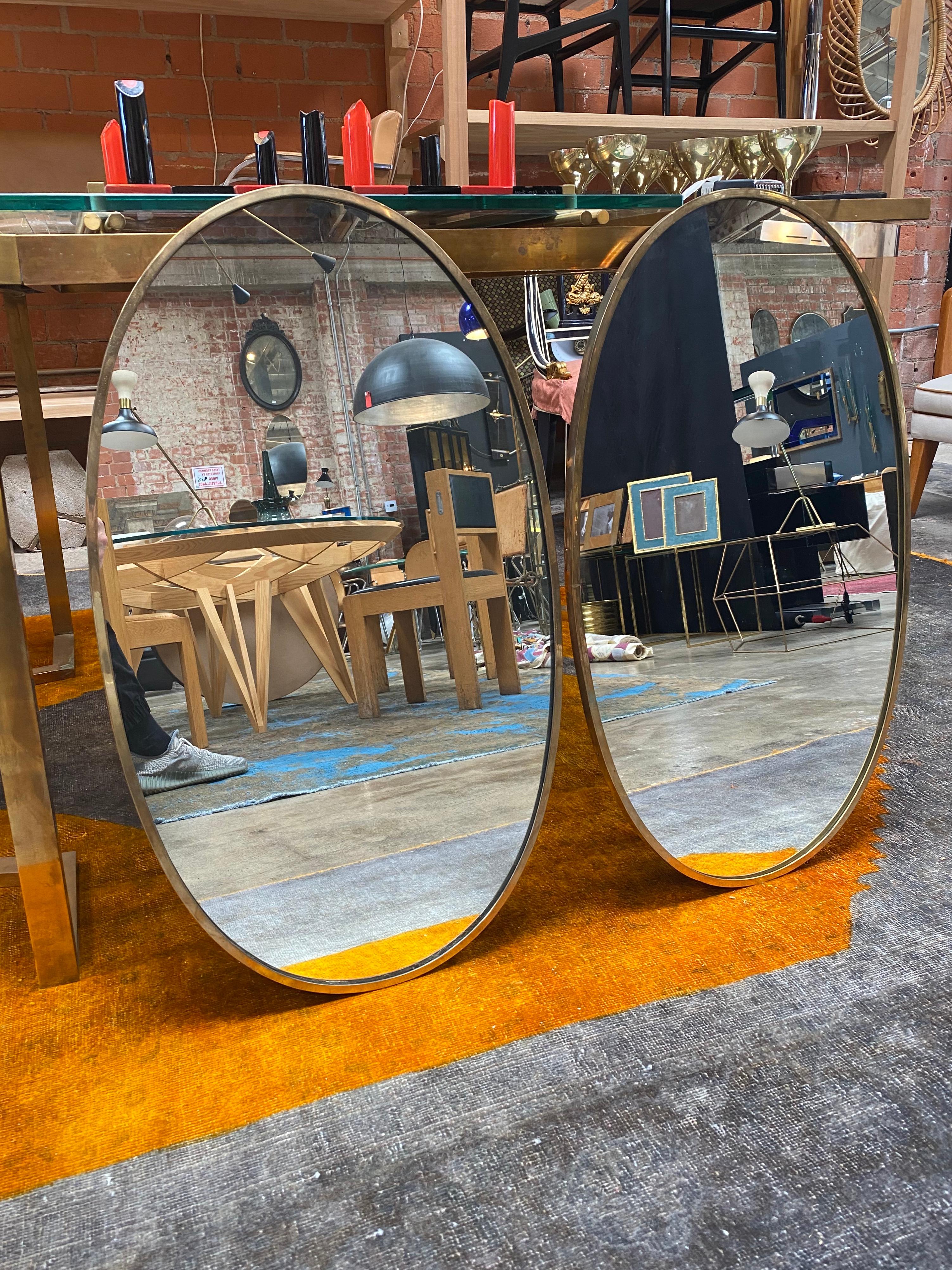 Mid Century Italian Wall Mirror, 1950s In Good Condition In Los Angeles, CA