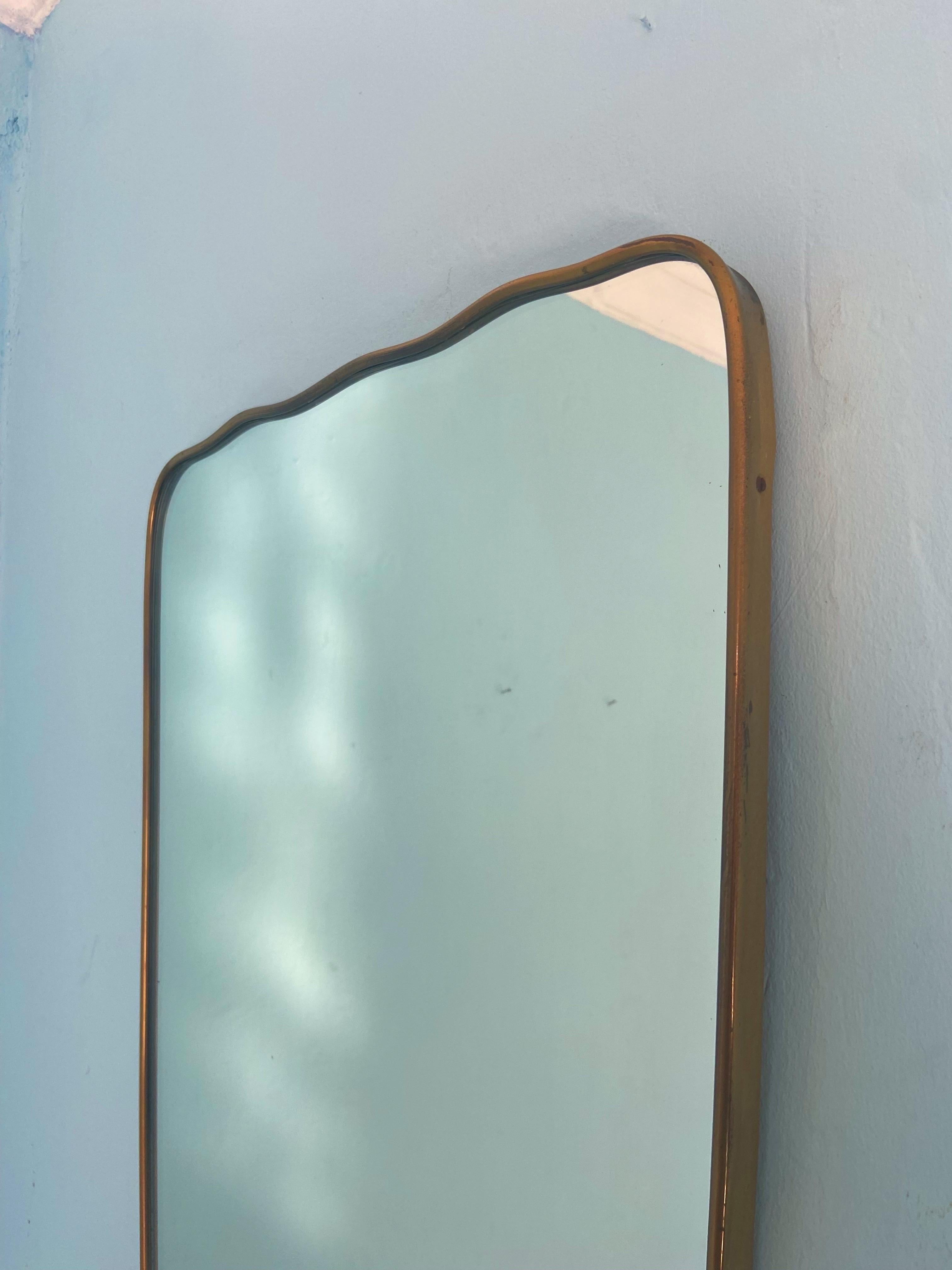 Espejo de pared italiano de mediados de siglo diseñado por Gio Ponti, 1950 Italiano
