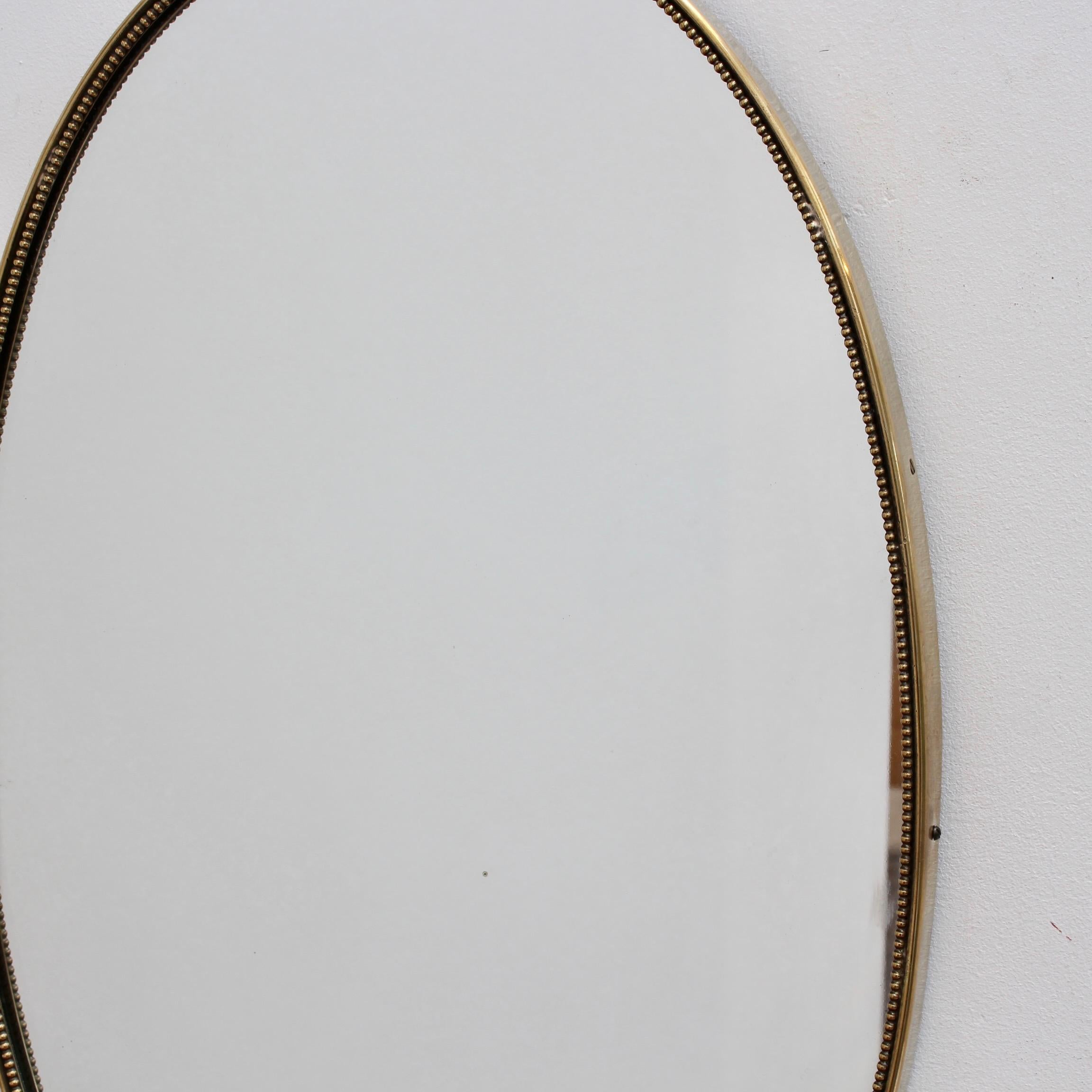 Mid-Century Italian Wall Mirror with Brass Frame, 'circa 1950s' 5