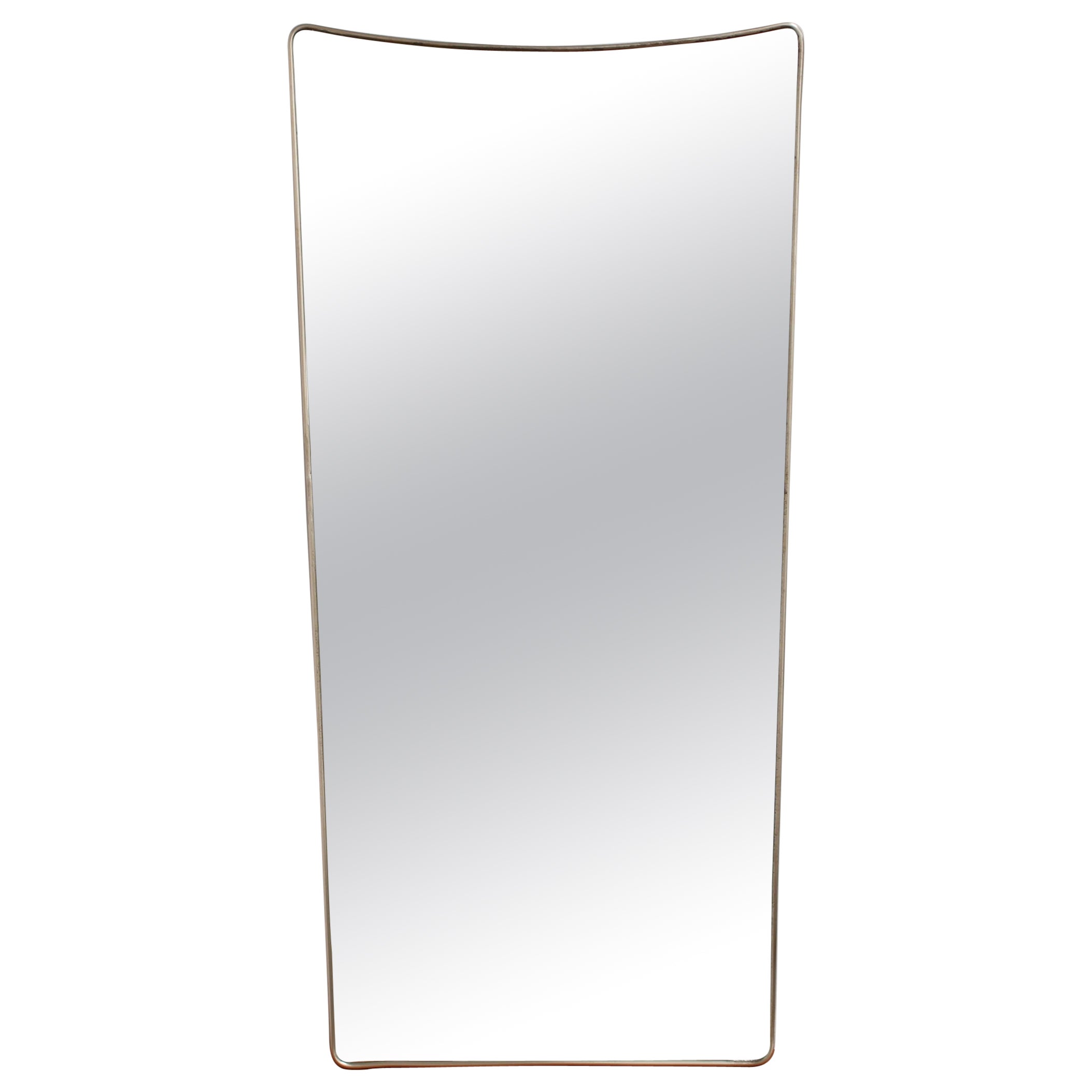 Mid-Century Italian Wall Mirror with Brass Frame 'circa 1950s' - Large